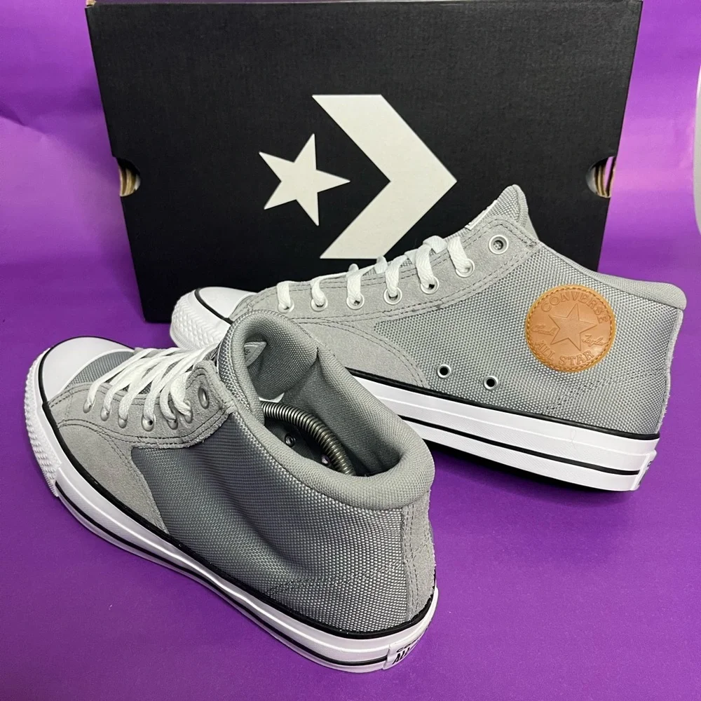 Converse Chuck Taylor All Star Malden Men’s Size 10.5 Sneaker Grey/White - Picture 4 of 8